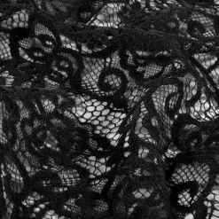 Chenille blonde i sort