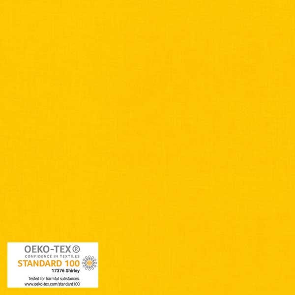 Ensfarvet bomuld i gul fv. 105