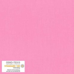 Ensfarvet bomuld i candy pink fv. 554
