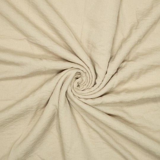 Vævet viskose i fv. creme brulee