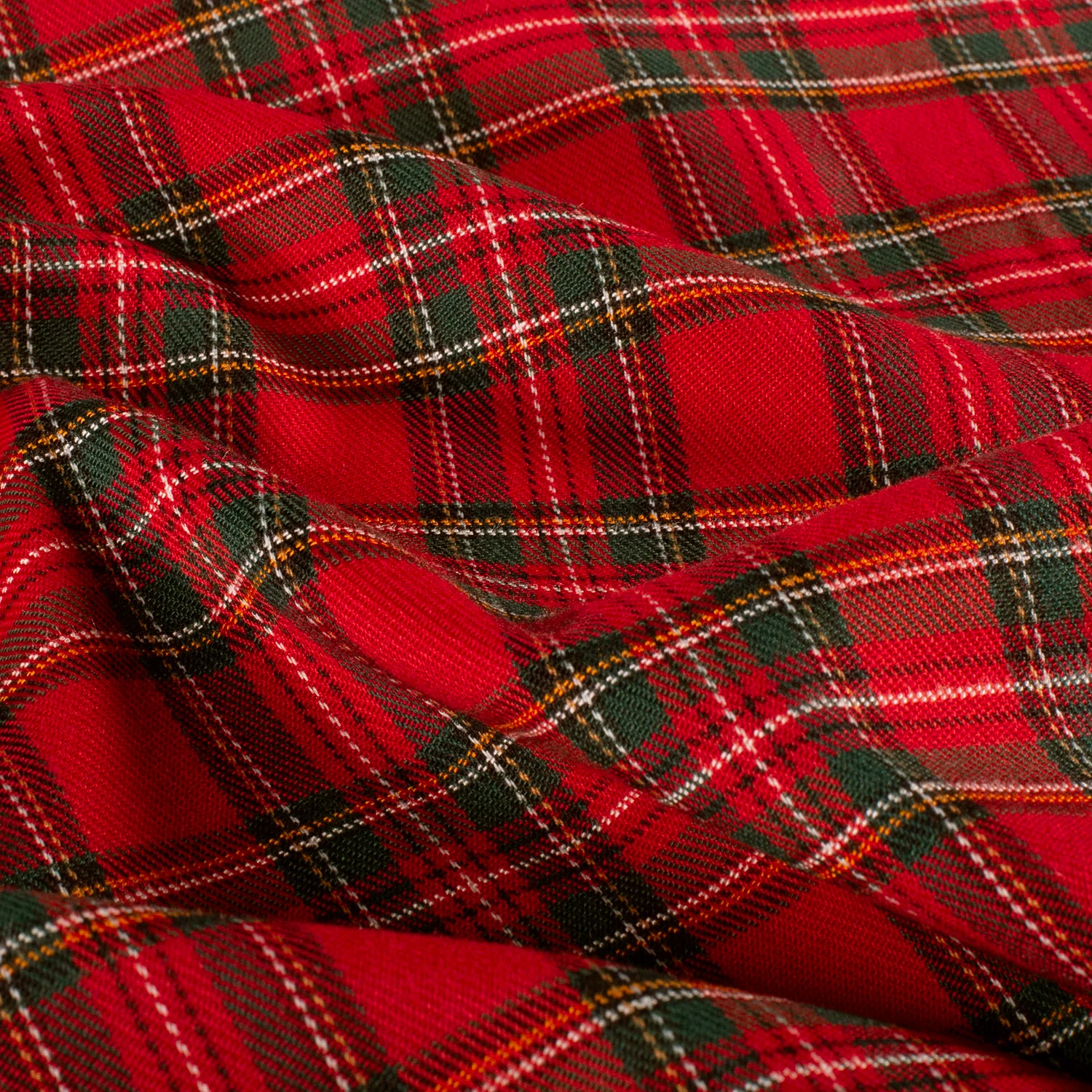 Gabardine garnfarvet i rød