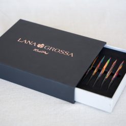 KnitPro | udskiftlige rundpinde sæt i farvet birketræ