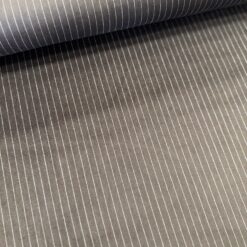 100% bomuldsvelour i brun med stribe