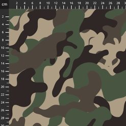 Bomuldsjersey med camouflageprint