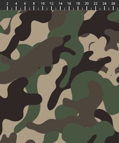 Bomuldsjersey med camouflageprint