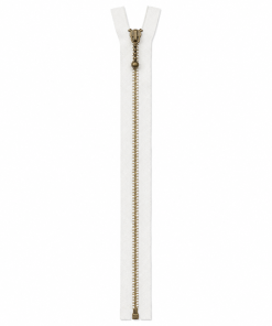 YKK 6 mm antik mes. delb mandel