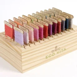 Dmc eco vita opbevaringsæske træ m/24 vinsler