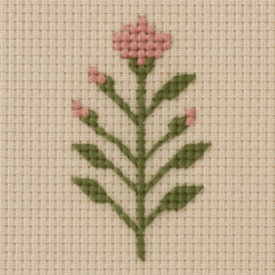 Hørlærred 10 tr - hvid