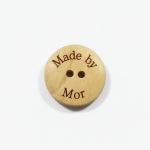Knap i træ, 18 mm - made by mor