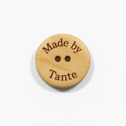 Knap i træ, 18 mm - made by tante