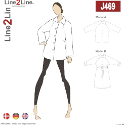 Jakke / frakke med flagermusærmer