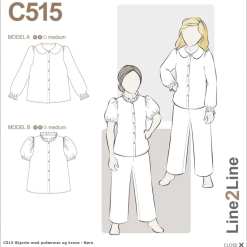 Line2Line | Skjorte med pufærmer og krave C515