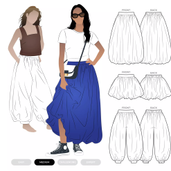 Style Arc | Sophia Woven Bubble Skirt & Pant