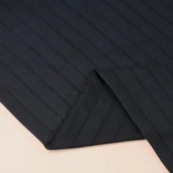 Mind The Maker | Organic Stripe Pointelle fv. black