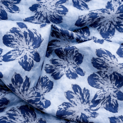 Polyester/bomuld organza med vævning