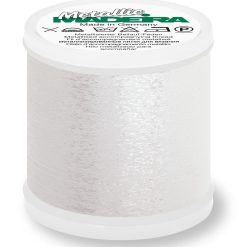 Madeira metallic effekt tråd i fluoricerende hvid fv. 390