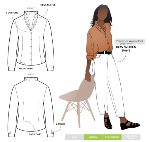 Style Arc | Francesca Woven Shirt