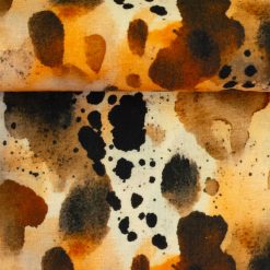 Viskose/hørblanding med print