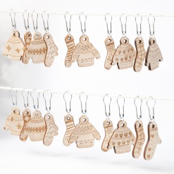 6 stk maskemarkører med sweater