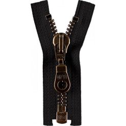 Sort [000] delbar metallynlås 30 cm