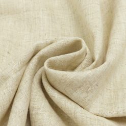 Ensfarvet viskose/hørblanding