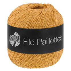 Filo Paillettes | Æggeblommegul fv. 04