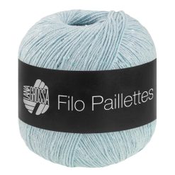 Filo Paillettes | Isblå fv. 09