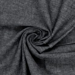 Sort viskose/hørblanding i meleret