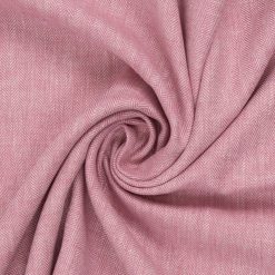 Rosa viskose/hørblanding med sildeben