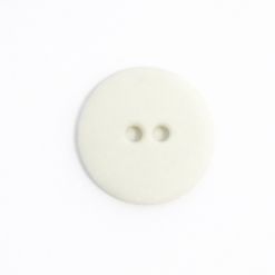 Knap 2/hul råhvid 12.5 mm