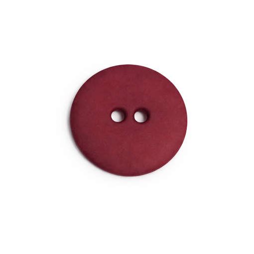 Knap 2/hul bordeaux 12.5 mm