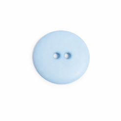 Knap 2/hul lyseblå 12.5 mm