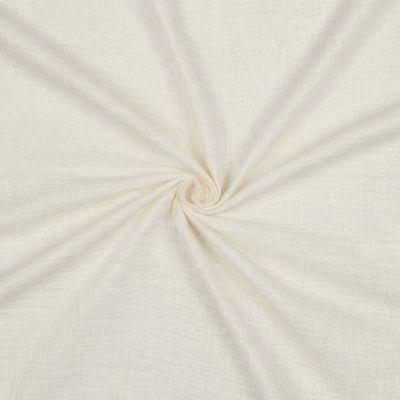Ecru double gauze med glimmer