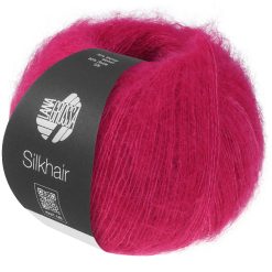 Silkhair | Mørk pink fv. 224