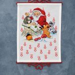 Julekalender broderikit - Godnathistorie 32x43 cm