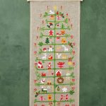 Julekalender broderikit - Træet 39x89 cm