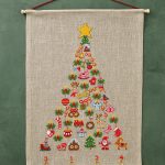 Julekalender broderikit - Adventestræet 40x56 cm