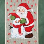 Julekalender broderikit - Snemanden 80x115 cm