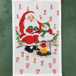 Julekalender broderikit - Julemandshygge 38x59 cm