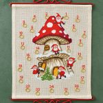 Julekalender broderikit - Svampehus