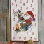 Julekalender broderikit - Nisse ved bål