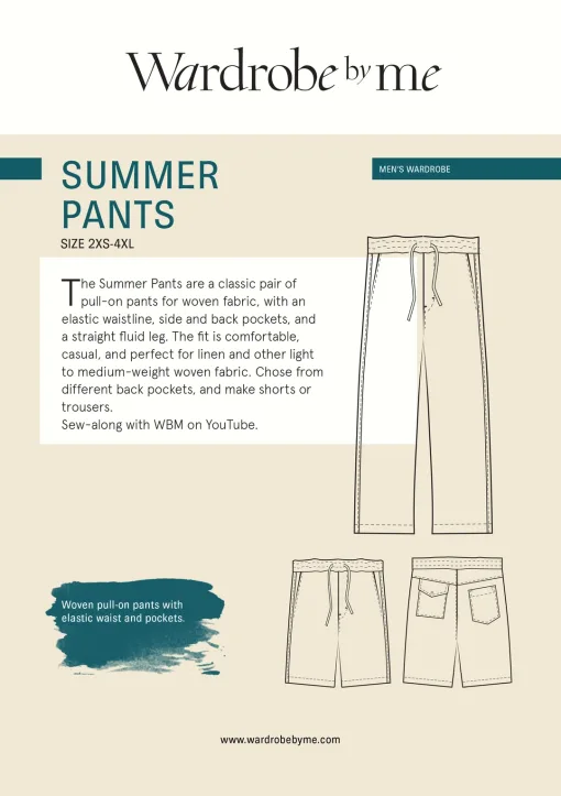 Wardrobe by Me | Summer pants - Men's sizes
