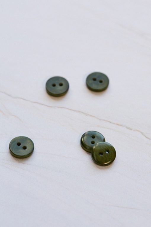 2-hole corozo button fv. khaki - 11 mm