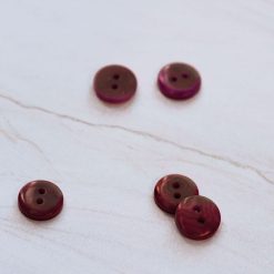 2-hole corozo button fv. sienna - 11 mm