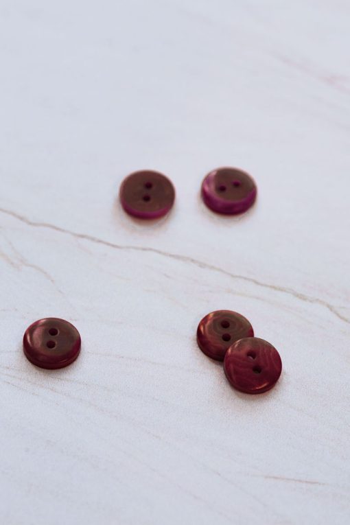 2-hole corozo button fv. sienna - 11 mm