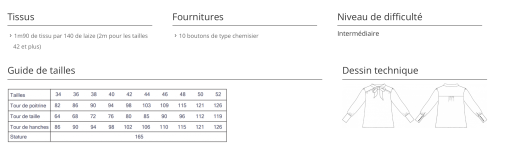 Cha Coud | Arielle blouse str. 34 - 52