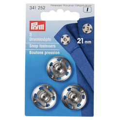 Tryklås i sølv 21 mm