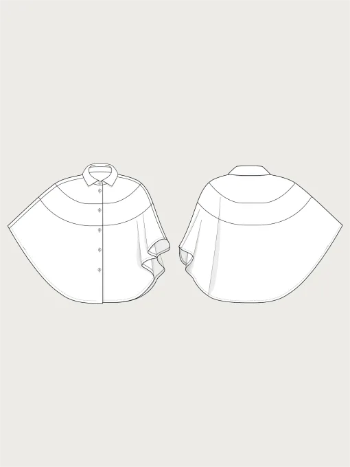 T219_Poncho_shirt_345440dc-6f50-4220-923d-02c14b7657e4.png The Assembly Line | Poncho shirt XS-3XL