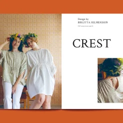 Tauko Magazine nummer 19 spreder med to kvinder og designet Crest