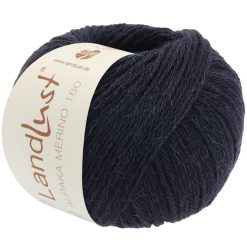 Landlust Alpaca Merino 160 | fv. 412 Sortblå